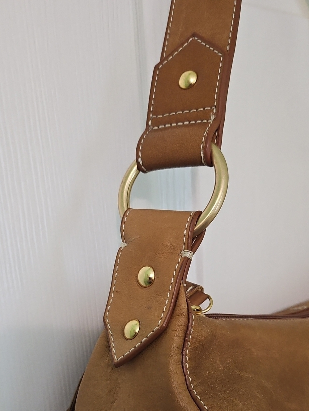 Tignanello Y2k Brown Leather Hobo Purse Bag NWT - Picture 5 of 8